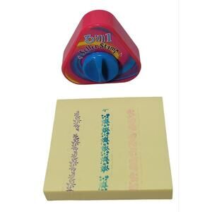 Vintage Lisa Frank 3 In 1 Roller Stamp Still Works Flowers Ladybugs Butterflies